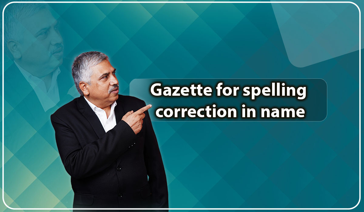 Gazette for spelling correction in name