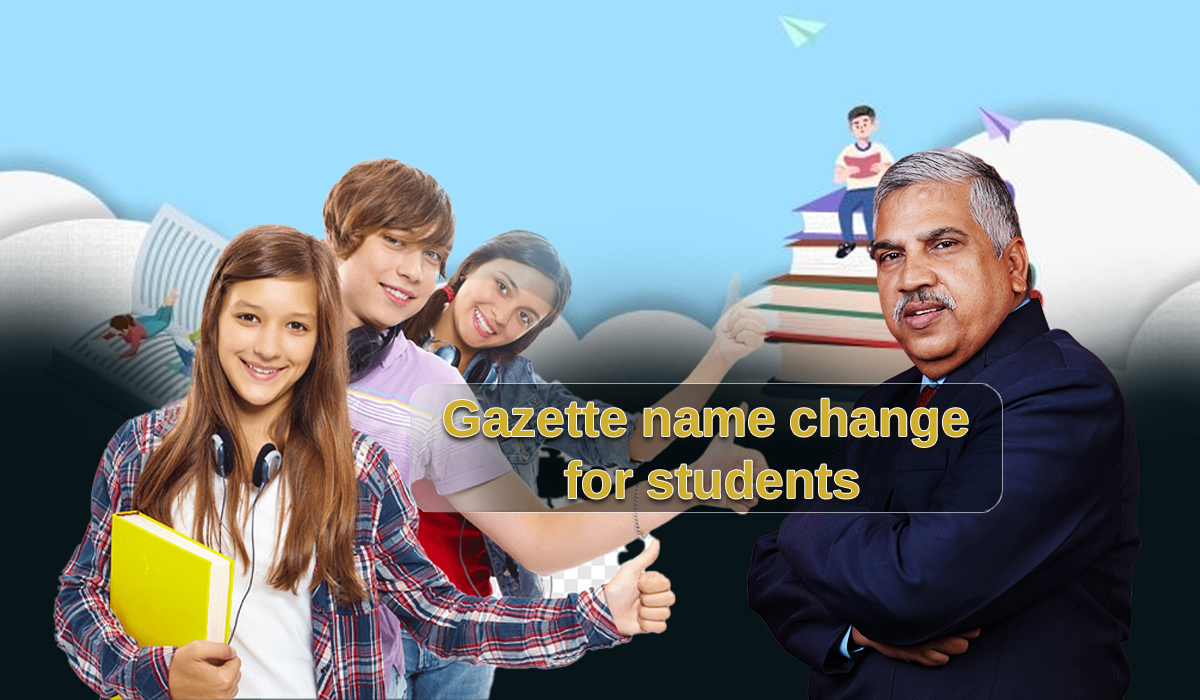 Gazette name change for students