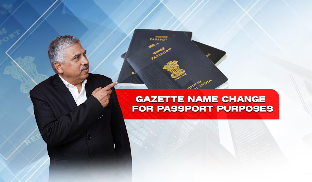 Gazette name change for passport purposes